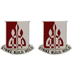 983rd Engineer Battalion Unit Crest (Strike, Build, Hold)